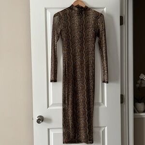 Snakeskin dress